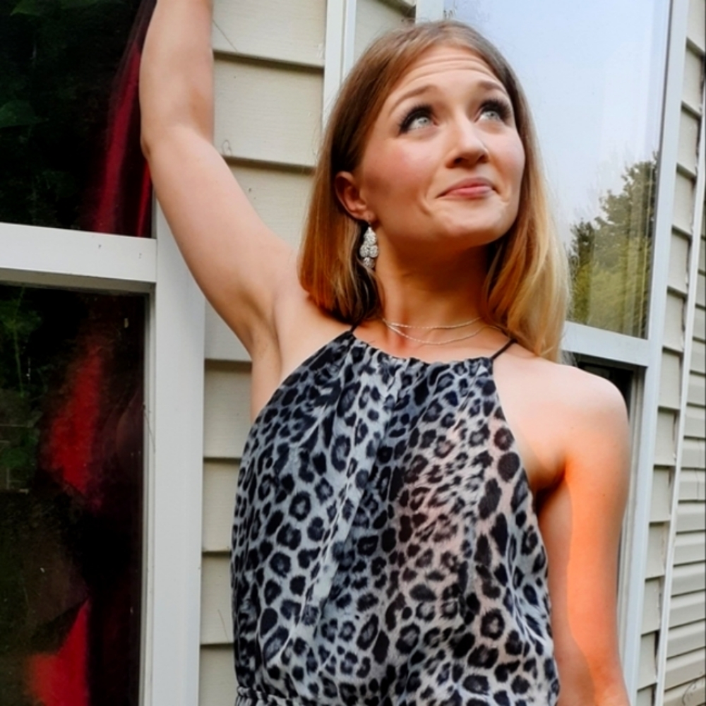 Leopard Poof! Dress
